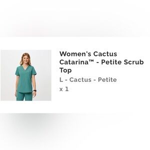 FIGS Catarina top large  petite-cactus color